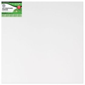 Daler Rowney Simply Bastidor Entelado 3D - 80x80cm - Imprimacion Triple - Grano Medio - 100% Algodon sin Acido - 250g - Color Blanco