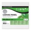 Daler Rowney Simply Carton Entelado - 250g - 20x20cm - Imprimacion Triple - Grano Medio - 100% Algodon sin Acido - 250g - Color Blanco