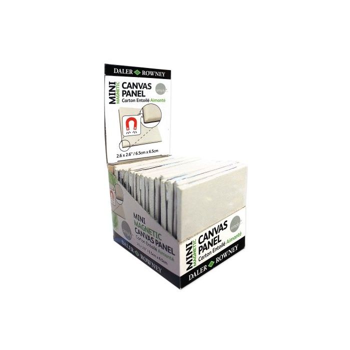 Daler Rowney Simply Lienzo Mini - 250g - Magnetico - 6.35x6.35cm -Color Blanco