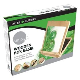Daler Rowney Simply Caja Caballete de Madera - Altura de Lienzo de 43cm