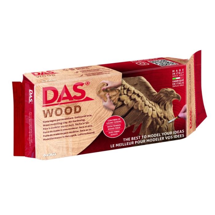 Das Wood Pasta de Madera para Modelar Que Endurece al Aire - 350g - Color Marron
