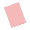 Dohe Pack de 50 Subcarpetas de Cartulina - Tamaño Folio - Ranura para Fastener - Color Rosa Claro