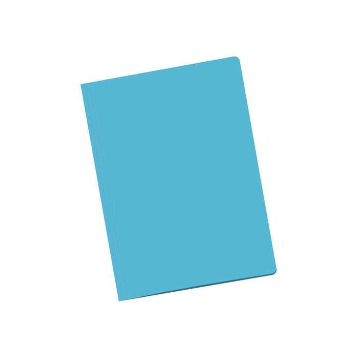 Dohe Pack de 50 Subcarpetas de Cartulina - Tamaño Folio - Ranura para Fastener - Color Azul Claro