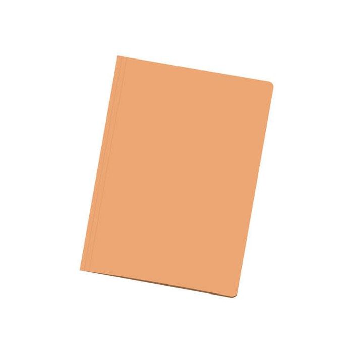 Dohe Pack de 50 Subcarpetas de Cartulina - Tamaño Folio - Ranura para Fastener - Color Naranja Claro