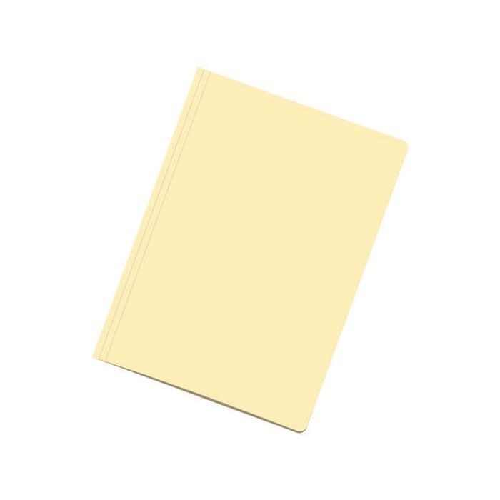 Dohe Pack de 50 Subcarpetas de Cartulina - Tamaño Folio - Ranura para Fastener - Color Amarillo Claro