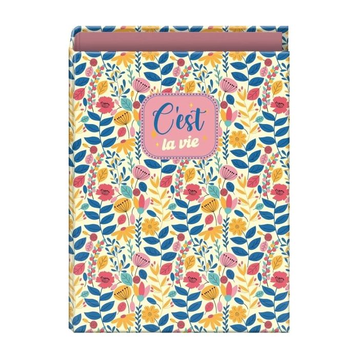 Dohe C´est la Vie Carpeta de 4 Anillas Mixtas de 40mm - Formato Folio - Cubierta en Carton Forrado Plastificado