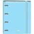 Dohe Serenity Polyfoam Carpeta de 4 Anillas Mixtas de 35mm A4 Recambio 100 Hojas Cuadricula 5mm - Cubierta de Polyfoam 2mm - Cierre con Goma - Incluye 4 Separadores y Sobre de Polipropileno - Color Azul