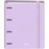 Dohe Serenity Polyfoam Carpeta de 4 Anillas Mixtas de 35mm A4 Recambio 100 Hojas Cuadricula 5mm - Cubierta de Polyfoam 2mm - Cierre con Goma - Incluye 4 Separadores y Sobre de Polipropileno - Color Morado