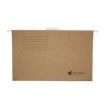 Bismark Pack de 3 Carpetas Colgantes Tamaño Folio Prolongado - Fabricadas en Kraft Marron de 230gr - Varilla de Aluminio