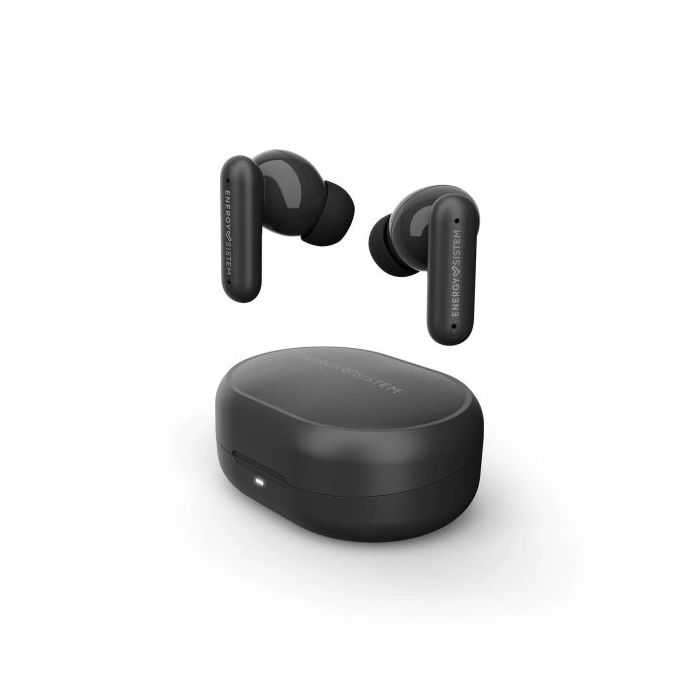 Energy Sistem Chill Auriculares True Wireless - Bluetooth 6.0 - Cancelacion Activa de Ruido - Deep Bass Para Graves Profundos - HQ Voice Calls - 21h Autonomia - Modo Baja Latencia - Asistente de Voz Integrado - Color Negro