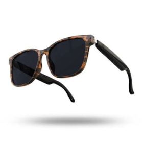 Energy Sistem Urban Music Tortoise Gafas Bluetooth - Cristales Polarizados con Proteccion UV400 Superior y Anti Luz Azul - Reproduccion de Musica - Microfono y Asistente de Voz - IPX5 - Control Tactil - Color Caramelo/Negro