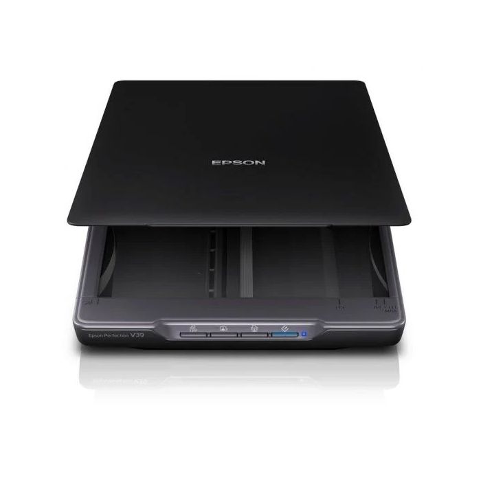 Epson Perfection V39II Escaner Fotografico y de Documentos 4800ppp - Alimentacion y Conectividad por USB - Fabricado con un 30% de Plastico Reciclado