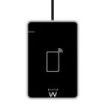 Ewent Lectores de Tarjetas Inteligentes DNIe y NFC - Cable de 0.6m - Sin Contacto - Color Negro