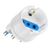Ewent Adaptador de Viaje para Toma de Enchufe Italiana Tipo L 16A - Hembra Tipo L/Schuko - Color Blanco