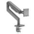 Ewent Soporte de Mesa con Brazo Articulado para Monitor hasta 49" - Giratorio e Inclinable - Gestion de Cables - Peso Maximo 20kg - VESA 100x100 - Abrazadera para Grosor Maximo de 80mm - 134x625x663mm - Color Gris Espacial