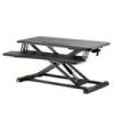 Ewent Soporte Elevador para Monitor - Amplia Superficie de 80x40cm - Altura Ajustable - Resorte de Gas - Bandeja para Teclado - Peso Maximo 15kg - Portatil - 800x615x110mm - Color Negro
