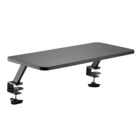 Ewent Soporte Elevador para Monitor hasta 34" - Sujeccion con Abrazadera - Grosor Tablero Maximo 33mm - Peso Maximo 20kg - 650x260x130mm - Color Negro