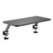 Ewent Soporte Elevador para Monitor hasta 34" - Sujeccion con Abrazadera - Grosor Tablero Maximo 33mm - Peso Maximo 20kg - 650x260x130mm - Color Negro