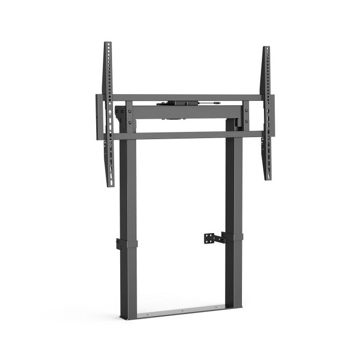 Ewent Soporte de Suelo y Pared para TV hasta 100" - Altura Ajustable - Gestion de Cables - VESA Maximo 800x600 - Peso Maximo 120kg - 904x250x1250mm - Color Negro