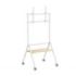 Ewent EW1582 Soporte de Suelo para Pantallas Interactivas/TV de 37 a 86" - Bandeja Multiusos - Peso Max. 80kg - Altura Ajustable - Ruedas - Color Blanco