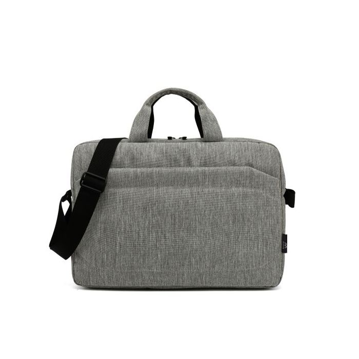 Ewent Maletin para Portatil 15.6" - Asa de Mano - Correa Ajustable - Poliester - Color Gris