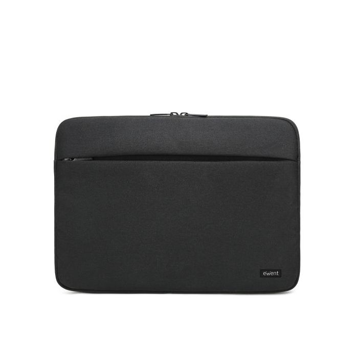 Ewent Funda para Portatil de hasta 13.3" - Poliester - Compartimiento Adicional - Color Negro