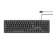 Ewent Teclado con Cable USB - Perfil Delgado - Disposicion Portuguesa QWERTY PT - Plastico ABS - Cable de 1.35m - Color Negro