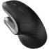 Ewent Raton Inalambrico - Ergonomico - Agarre Vertical - 1000dpi - USB-A 2.4Ghz - 3 Botones - Color Negro/Gris