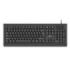 Ewent EW3286 Teclado USB con Lector Inteligente de Tipo PC/SC 2.0 como DNIe o Tarjeta Sanitaria Española - Idioma Español - Color Negro