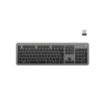 Ewent Teclado Inalambrico - Bateria de Litio Recargable de 300mAh - Disposicion Eslovena QWERTZ SI - Retroiluminacion - Teclas de Bajo Perfil y Silenciosas - Color Negro/Gris