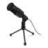 Ewent Microfono Multimedia - Cancelacion de Ruido - Jack de 3.5mm - Cable de 2m - Color Negro