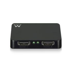 Ewent Duplicador HDMI 1x2 - Resolucion 4K a 30Hz - Incluye Cable de Alimentacion de 80cm - Indicador LED - Color Negro
