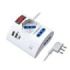 Ewent Regleta con 6 Tomas de Sobremesa - 2 Tomas L + 1 Toma L/F (Schuko) - 2x USB-A - 1x USB-C - Enchufe Italiano Plano en Angulo - Interruptor On/Off - Cable de 1.5m - Color Blanco