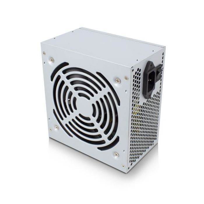 Ewent Fuente de Alimentacion 500W - Ventilador 12cm - ATX V2.31 - Protecciones Electricas - 3x Molex - 3x SATA - 1x FDD - Color Gris Metalizado