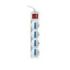 Ewent Regleta con 12 Tomas - 8 Tomas L + 4 Tomas L/F (Schuko) - Interruptor On/Off - Proteccion contra Sobretensiones - Proteccion Infantil - Cable de 1.5m - Color Blanco