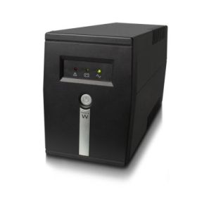 Ewent SAI Interactivo 600VA/360W - 1x Schuko - 1x ICE C13 - Funcion AVR - Notificacion Sonora y LED - Proteccion Electrica - Bateria de 12V / 7Ah Reemplazable - Color Negro