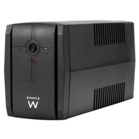 Ewent SAI Interactivo 780VA/390W - 2x Schuko - Cable de Alimentacion - Funcion AVR - Notificacion Sonora y LED - Proteccion Electrica - Bateria de 12V / 7Ah Reemplazable - Color Negro