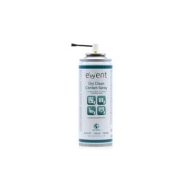 Ewent Spray de Limpieza para Contactos - 200ml - Limpieza en Seco - Color Incoloro