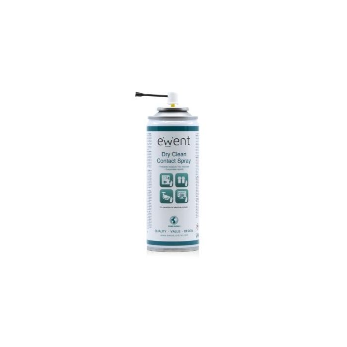 Ewent Spray de Limpieza para Contactos - 200ml - Limpieza en Seco - Color Incoloro