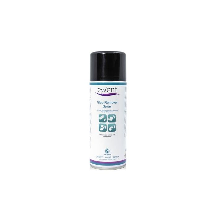 Ewent Spray Quita Adhesivo - Elimina Facilmente Residuos de Adhesivo y Pegamento - Color Transparente