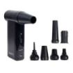 Ewent Pistola de Aire Comprimido - Aspirador, Bomba de Vacio e Inflador - 8 Velocidades -130000 RPM  - Bateria de 5000mah - Color Negro