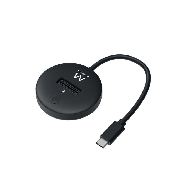 Ewent Estacion de Docking para SSD M.2 NVME - Soporte UASP y TRIM - Cable de 50cm - Color Negro