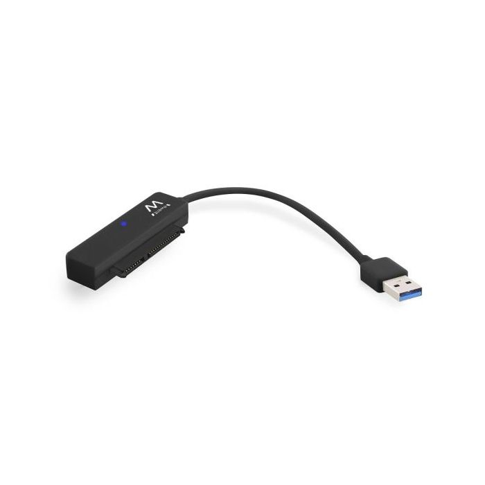 Ewent Cable Adaptador SATA a USB-C - USB-C 3.1 Gen1 - SSD/HDD de 2.5" - ABS de Alta Resistencia - Indicador LED - Color Negro