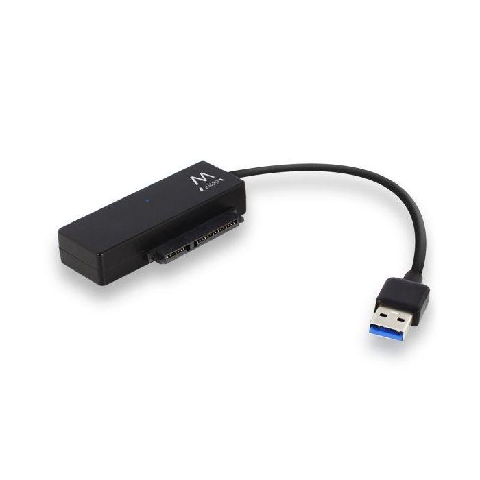 Ewent Cable Adaptador SATA a USB-C - USB-C 3.1 Gen1 - SSD/HDD de 2.5/3.5" - ABS de Alta Resistencia - Indicador LED - Color Negro