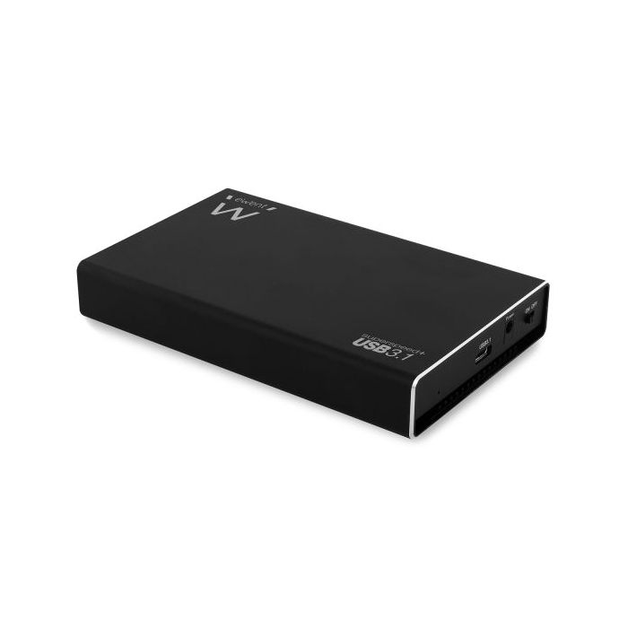 Ewent Carcasa Externa para HDD/SSD - USB-C 3.2 Gen2 - Aluminio - SSD/HDD de 2.5" - Color Negro