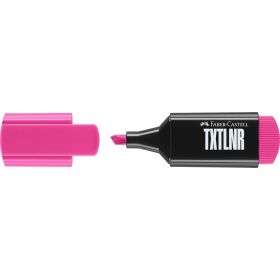 Faber-Castell TXTLNR Marcador Fluorescente - Punta Biselada - Trazo entre 1, 2 y 5 mm - Tinta con Base de Agua - Color Rosa
