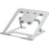 Fellowes Alumia Elevador para Portatil hasta 15" - 6 Ajustes de Altura - Fabricado en Aluminio - Base Antideslizante - Color Plata