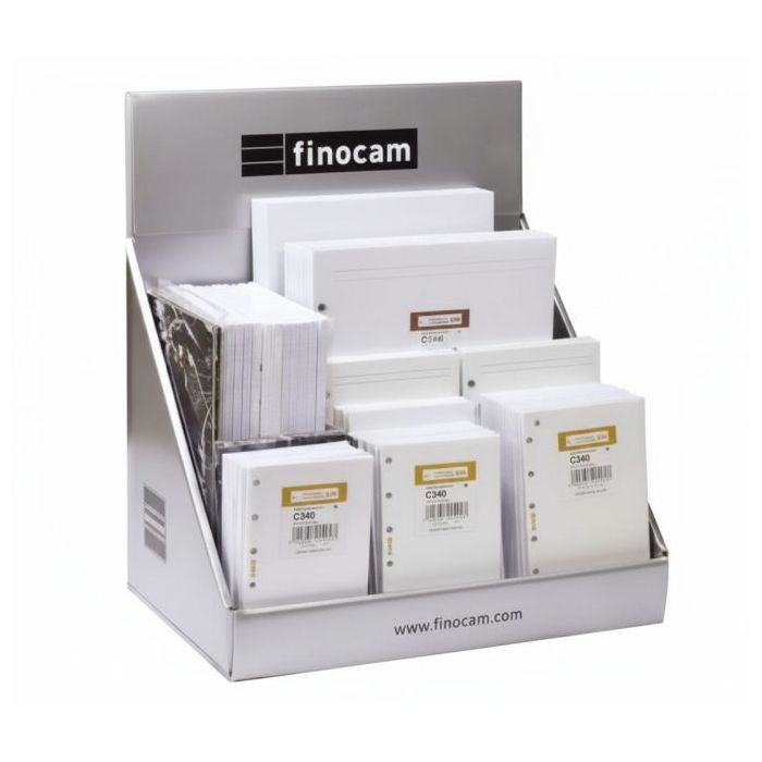 Finocam Expositor con 63 Recambios No Caducables para Agendas Open - Color Surtidos
