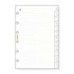 Finocam C375 Indice Alfabetico para Agendas Classic - 12 Solapas - Formato 603 - 79x127x3mm - Cartulina - Color Blanco