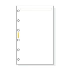 Finocam C242 Notas de Recambio para Agendas Classic - Liso - Formato 602 - 73x114x5mm - Color Blanco